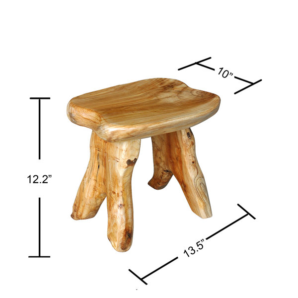 Natural wood online stool